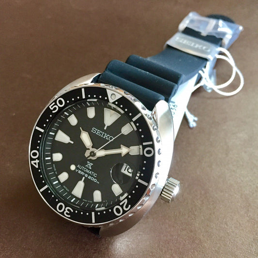 Seiko SRPC37J1 Mini Turtle Automatic Black Resin Warranty MADE in JAPAN